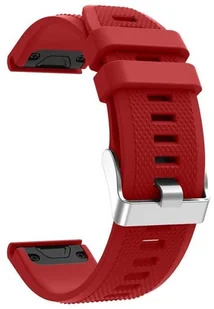 Alogy Gumowy pasek karbon do Garmin Fenix 5/5 Plus/6/6 pro czerwony 6823X2 - Akcesoria do smartwatchy - miniaturka - grafika 4