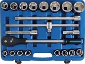 Klucze i nasadki - BGS 1207 komplet kluczy nasadowych 20 (3/4), 21-częściowy, 6-kątna - miniaturka - grafika 1
