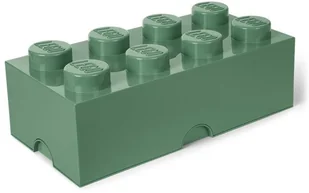 Lego LEGO STORAGE BRICK 8 guziki, pudełko do przechowywania można układać w stos, 12 L, piasek Zielony, 151  zielony 40041747 - Pudła i pojemniki do przechowywania - miniaturka - grafika 2