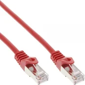 Kable miedziane - InLine Patchcord SF/UTP Cat.5e czerwony 0.3m 72533R - miniaturka - grafika 1