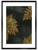 Obrazy i zdjęcia - Dekoria Plakat Golden Leaves II 21 x 30 cm Ramka Czarna 218C-000-51 - miniaturka - grafika 1