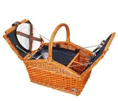 Kosze wiklinowe - Cilio Salerno - kosz piknikowy, dla 2 os., 38×26×37 cm CI-156812 - miniaturka - grafika 1