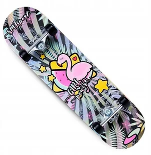 SMJ Deskorolka Kompletna Flamingo 78x20.5cm ABEC-5 - Deskorolki - miniaturka - grafika 3