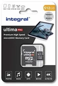 Karty pamięci - Integral Karta micro SD, 4 K, ultra-HD video, wysokiej jakości karta pamięci, Microsdxc 512 GB - miniaturka - grafika 1