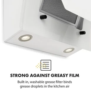 Klarstein Sabia 60 Biały (CGCH2-Sabia-60-WH) - Okapy kuchenne - miniaturka - grafika 9