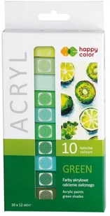 Happy Color Farba akrylowa 12ml 10 kol zielony - Pozostałe akcesoria dla plastyków Happy Color Farba akrylowa 12ml 10 kol zielony - Pozostałe akcesoria dla plastyków - miniaturka - grafika 2