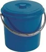 Miotły, szufle, mopy - Curver DOSTAWCA WIADRO 12L Z POKRYWĄ NIEBIESKIE 235239 CUR000289 - miniaturka - grafika 1