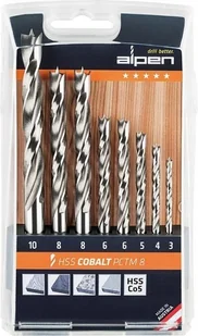 Alpen CV maszyn wiertła spiralne do drewna 63300008100 - Wiertła - miniaturka - grafika 2