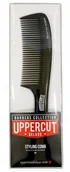 Szczotki i grzebienie do włosów - UPPERCUT UPPERCUT STYLING COMB CZARNY BB7 GRZEBIEŃ UPP000004 - miniaturka - grafika 1