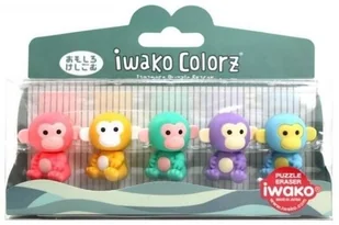 IWAKO COLORZ - Monkey ER-GLB005 - Gumki biurowe - miniaturka - grafika 2