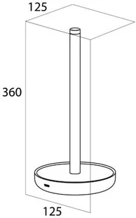 Tiger Urban Stojak na zapas papieru toaletowego biały 13155.3.01.46 - Wieszaki łazienkowe Tiger Urban Stojak na zapas papieru toaletowego biały 13155.3.01.46 - Wieszaki łazienkowe - miniaturka - grafika 4