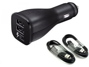 Samsung TelForceOne Ładowarka samochodowa EP-LN920 + kabel ECB-DU4EBE 2x2A czarna bulk - Ładowarki samochodowe - miniaturka - grafika 3
