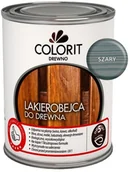 Farby i impregnaty do drewna - Colorit Lakierobejca do drewna  Drewno szara 0 75 l - miniaturka - grafika 1