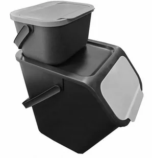 Practic Kosz Do Segregacji Odpadów Bini 4,5l Bio 35% Czarno-beżowe Pracitc.. AVO000482 - Kosze na śmieci - miniaturka - grafika 3