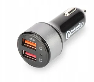 Ednet Ładowarka samochodowa Qualcomm Quick Charge 3.0 2xUSB (3A/2,4A) 84103 - Ładowarki samochodowe - miniaturka - grafika 2
