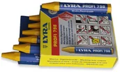 Sprzęt geodezyjny - Kreda woskowa wodoodporna do znakowania Lyra 798 żółta 12 szt LYRA 798Z KOMPLET - miniaturka - grafika 1