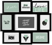 Ramki na zdjęcia - Atmosphera Zestaw ramek zdjęcia kolaż 9 elementów kolor biały Atmosphera B00BB9TH44 - miniaturka - grafika 1