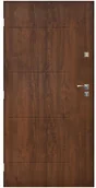 Drzwi zewnętrzne - SEDRO Drzwi wejściowe BARCELONA Orzech 80 Lewe SEDRO - miniaturka - grafika 1