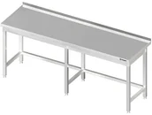 Stoły gastronomiczne - Stalgast Stół przyścienny bez półki 2500x700x850 mm 980037250 - miniaturka - grafika 1