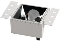 Oprawy, klosze i abażury - v-tac Oprawa Wpuszczana V-TAC GU10 Kwadratowa Biała Ramka Odbłyśnik Chrom VT-890 - miniaturka - grafika 1