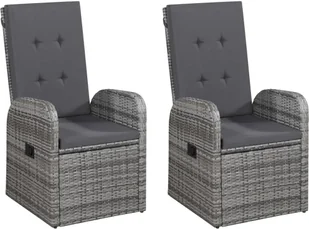 vidaXL 5-częściowy zestaw mebli ogrodowych szary 3067720 - Meble ogrodowe - miniaturka - grafika 3