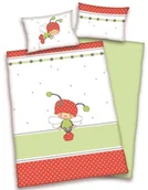 Pościel dla dzieci - Dekoria Komplet pościeli do łóżeczka Biedronka poszwa 100x135cm poszewka 60x40cm 742-03 - miniaturka - grafika 1