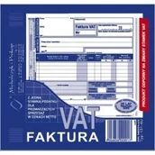 Druki akcydensowe - Michalczyk&Prokop Druk "Faktura VAT Netto" 2/3 A5 jednostawkowa 131-4e MP1256 - miniaturka - grafika 1