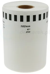 Brother strefadrukarek.pl Zestaw taśm DK-22243 10 sztuk + uchwyt 102mm x 30,48m - zamiennik |OSZCZĘDZAJ DO 80% - ZADZWOŃ! 730811399 PROMOCJA! SET-10-BU-DK-22243 - Etykiety do drukarek - miniaturka - grafika 3