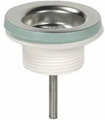 Łączniki, trójniki, kształtki - unimet SPUST Z KORKIEM 1.1/2'' ZLEW TWORZYWO.(WJ.107) - miniaturka - grafika 1