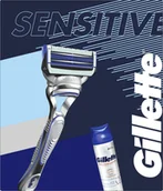 Zestawy kosmetyków męskich - Gillette Zestaw podarunkowy maszynka do golenia Skinguard + żel do golenia - miniaturka - grafika 1