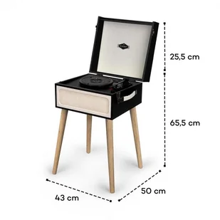 Auna Sarah Ann Czarno-Kremowy - Gramofony - miniaturka - grafika 9