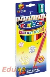 Carioca Kredki ołówkowe 12 sztuk KW TRADE - Kredki, ołówki, pastele i pisaki - miniaturka - grafika 2