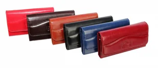 Wilmar (PL) Portfel Damski (PL) Suwak 16 cm Skóra Włoska WZÓR 1 - Portfele - miniaturka - grafika 2