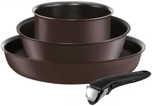 Tefal l6559702 Ingenio 5 Chef zestaw patelni/garnki aluminium czarna 26 cm L6559702 - Zestawy garnków i patelni - miniaturka - grafika 2