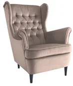 Fotele - Signal Fotel HARRY VELVET Bluvel 28 beżowy HARRYV28W - miniaturka - grafika 1