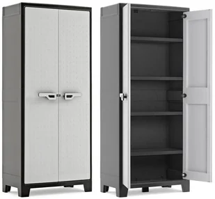 KETER Wodoszczelna szafa wielofunkcyjna KIS TITAN XL tall - czarno-szary - tall tall - Pozostałe wyposażenie warsztatu - miniaturka - grafika 2