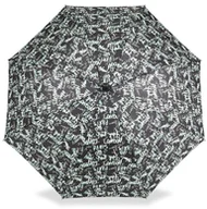 Parasole - Blue Drop Parasol damski długi Metropoli, zielone napisy MOI6591-02 - miniaturka - grafika 1