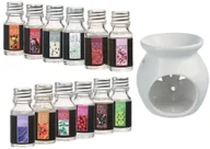 Świeczniki - Atmosphera Kominek zapachowy + 12 olejków eterycznych niezwykły zestaw do aromaterapii i pomysł na prezent B01LVVKJGL - miniaturka - grafika 1