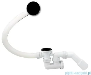 Besco Intima 160x90cm wanna asymetryczna prawa + obudowa + czarny syfon #WAI-160-NPI/#OAP-160-INT/19977 | - Wanny - miniaturka - grafika 3