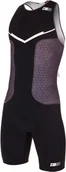 Bielizna sportowa męska - ZEROD strój triathlonowy RACER TRISUIT czarny - miniaturka - grafika 1