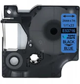 Papier do drukarek - Dymo Taśma do D1 53716 24mm/7m Niebieska/Czarny - miniaturka - grafika 1