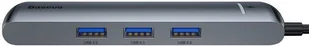 Baseus Adapter HUB 6w1 USB-C na 3x USB 3.0 + HDMI + RJ45 + USB-C PD 10073X23 - Adaptery i przejściówki - miniaturka - grafika 7