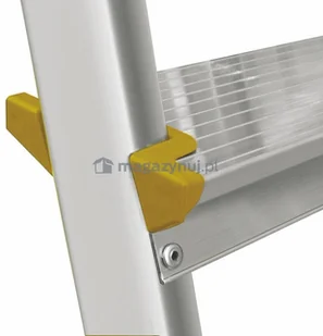 Drabina aluminiowa, 5 stopni wytrzymałość: 125-150 kg (wytrzymałość 125 kg) - Drabiny - miniaturka - grafika 2