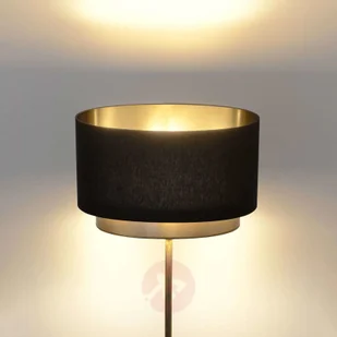 J. Holländer Stehlampe Mattia, Schirm oval und doppelt, schwarz - Lampy stojące - miniaturka - grafika 2