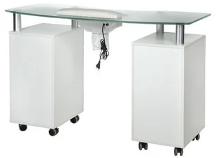 Beauty System Stolik do manicure z pochłaniaczem BD-3453+P BIAŁY BD-3453+P WHITE - Stoliki do manicure - miniaturka - grafika 2