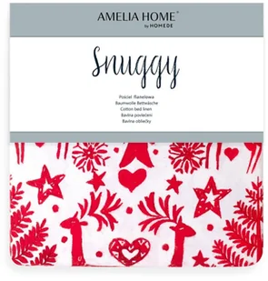 AmeliaHome Pościel flanelowa 160x200 + poszewki /AH/SNUG/RUD/1620 - Pościel - miniaturka - grafika 3