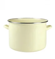 Garnki - Emalia Olkusz OLKUSZ GARNEK 28 CM 10 L STAL EMALIOWANA KREMOWA INDUKCJA 35209 - miniaturka - grafika 1