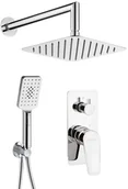 Zestawy prysznicowe - Deante Jasmin Zestaw prysznicowy podtynkowy z deszczownicą chrom NAC09JP - miniaturka - grafika 1