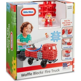 Little Tikes Klocki WAFFLE BLOCKS Straż Pożarna - Klocki - miniaturka - grafika 3