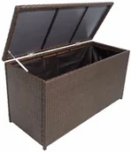 Skrzynie ogrodowe - Skrzynia ogrodowa, brązowa, 120 x 50 x 60 cm, rattan PE - miniaturka - grafika 1